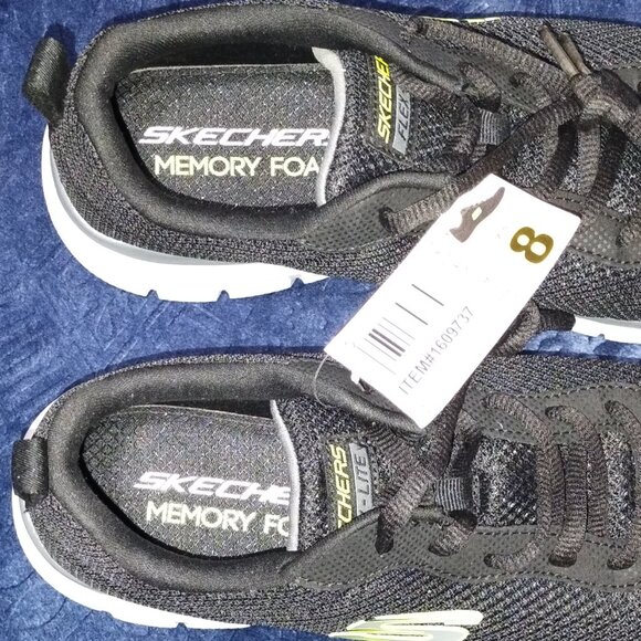 Men\'s Black Flex Lite Memory Foam Athletic Shoes Size 8. NWOB. Retail $85.00. main image 4